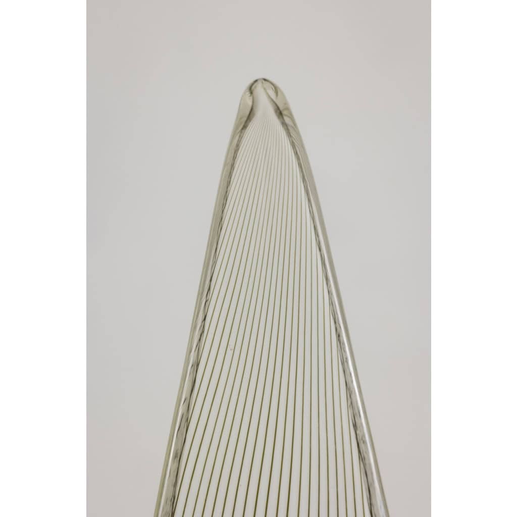 Lino Tagliapietra. Lampe cône en verre de Murano. Italie années 1970 7