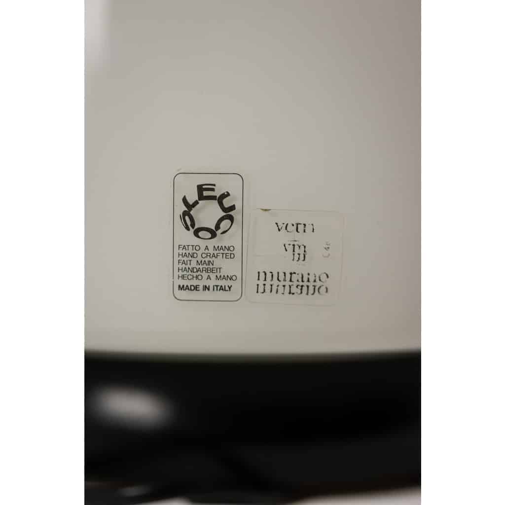 Leucos. Paire de lampes en verre de forme « oeuf ». Italie, années 1960. 12