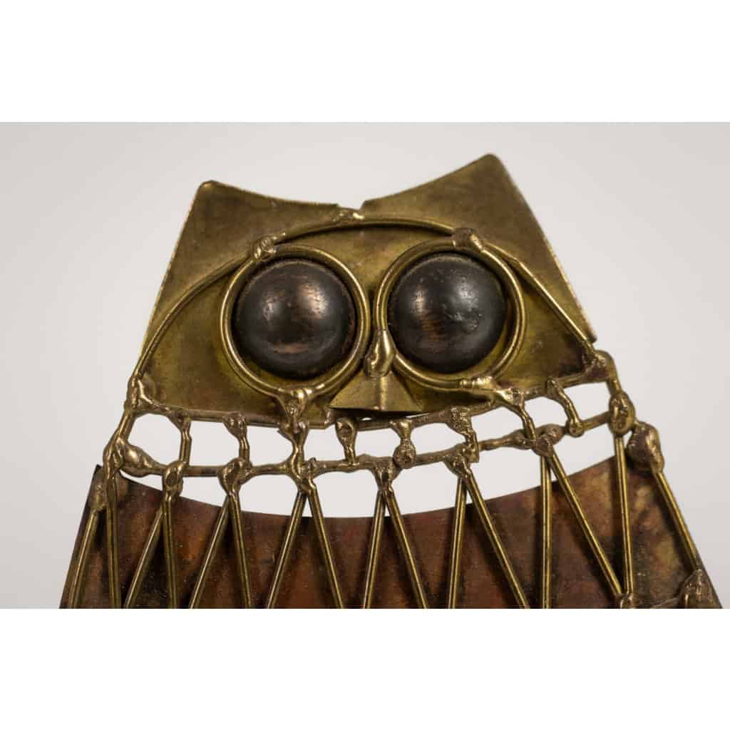 Jarcz. Sculpture de chouette brutaliste. Années 1970 5