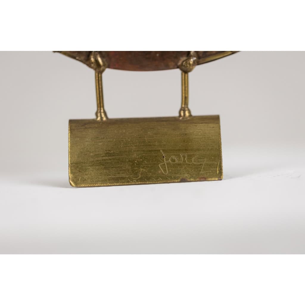 Jarcz. Sculpture de chouette brutaliste. Années 1970 7