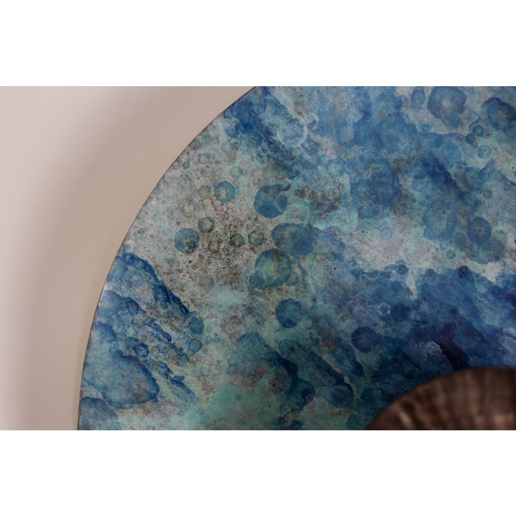 Paire d’appliques modèle « nacre noir ». Travail contemporain. 8