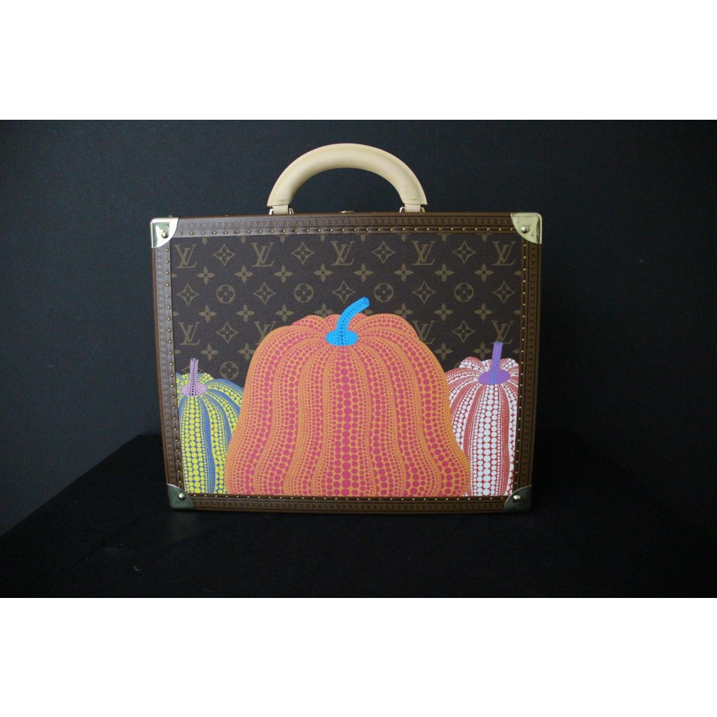 Valise Vuitton Cotteville 40 X Yayoi Kusama Citrouilles edition limitée Monogram 11