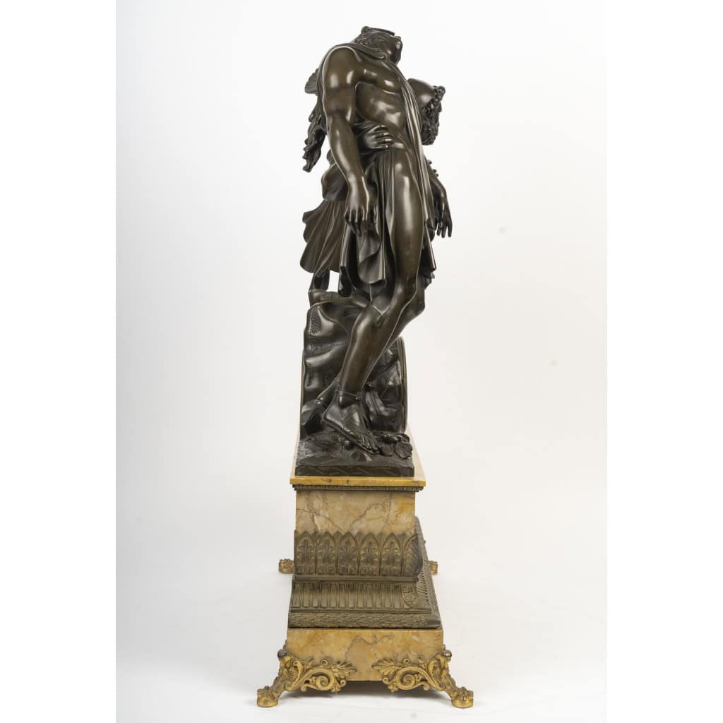 Monumentale pendule représentant Achille et Patrocle, Circa 1830 11 Monumentale pendule représentant Achille et Patrocle, Circa 1830 11