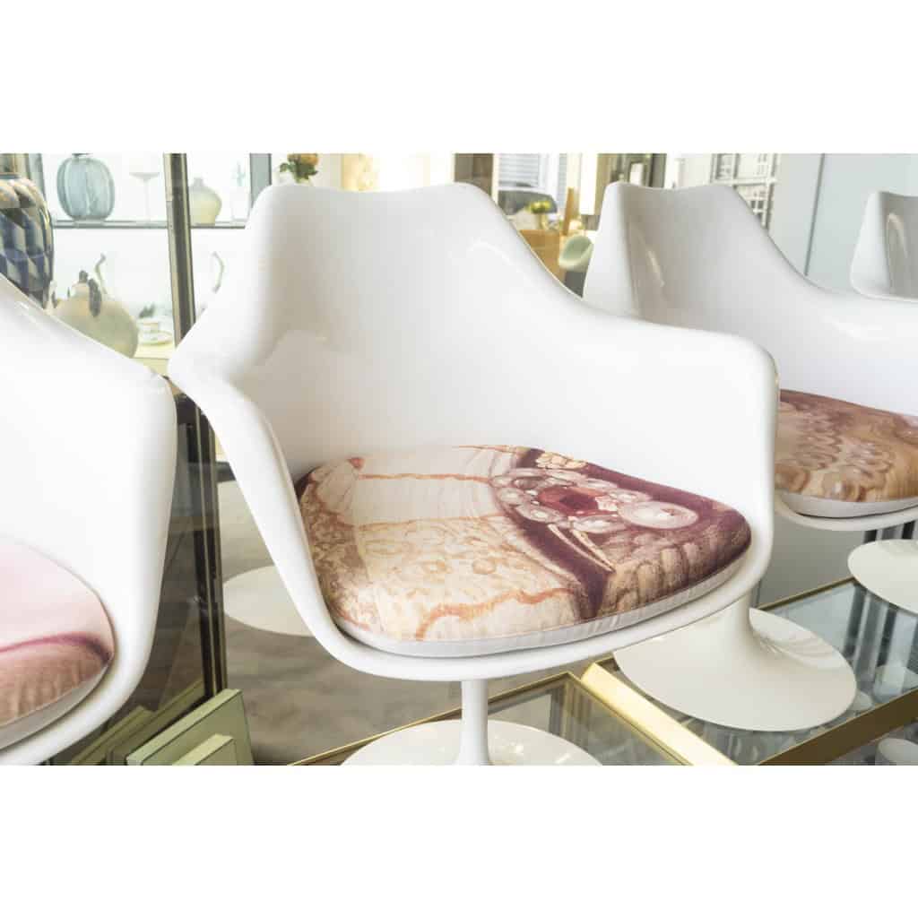 Eero Saarinen (1910–1961) & Knoll – Lot de 4 fauteuils Tulip 4