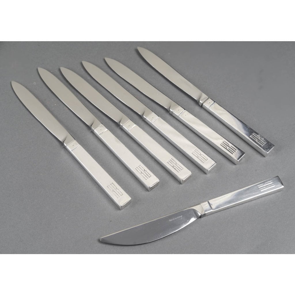 Jean-Élysée Puiforcat (1897–1945) – Service « Antibes » en argent massif, 36 pièces 10