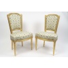 Paire de chaises en bois doré, d&rsquo;époque Louis XVI (1774-1789), XVIIIème siècle. 7