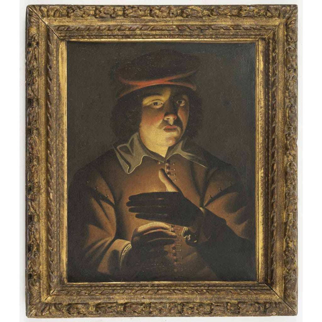 Jeune garçon à la chandelle, Wolfgang HEIMBAC (1615-1678) Attribué 3 Jeune garçon à la chandelle, Wolfgang HEIMBAC (1615-1678) Attribué 3