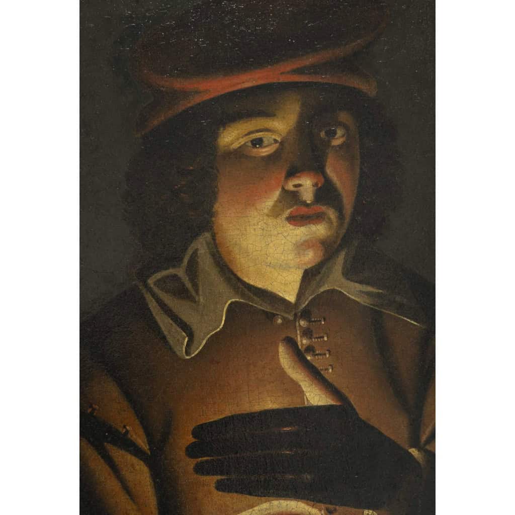 Jeune garçon à la chandelle, Wolfgang HEIMBAC (1615-1678) Attribué 4 Jeune garçon à la chandelle, Wolfgang HEIMBAC (1615-1678) Attribué 4