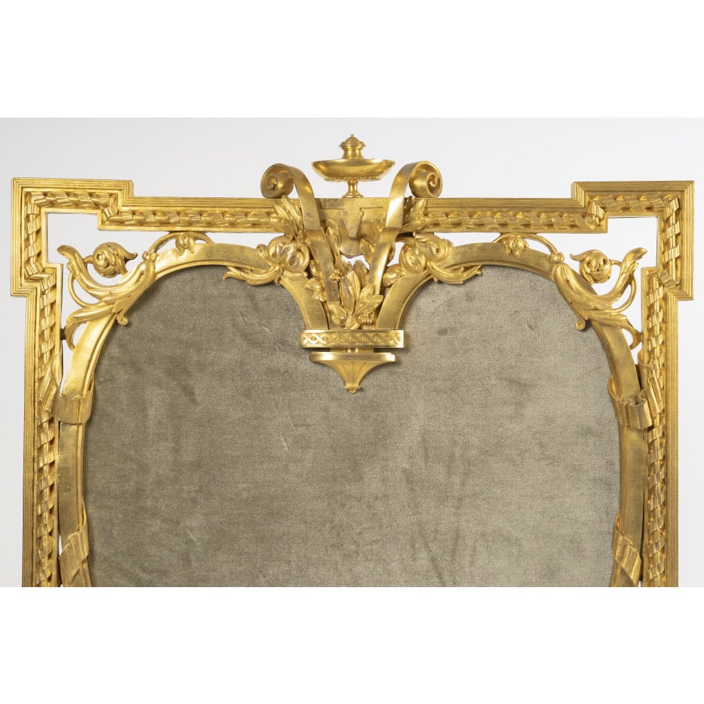 Devant de cheminée en bronze doré, circa 1870 5 Devant de cheminée en bronze doré, circa 1870 5