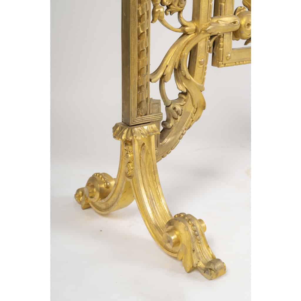 Devant de cheminée en bronze doré, circa 1870 8 Devant de cheminée en bronze doré, circa 1870 8