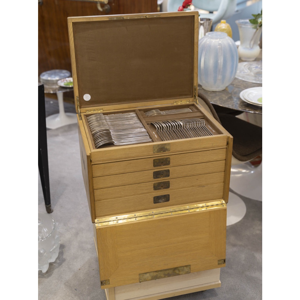 ORFEVRE SAVARY & FILS MENAGERE 191 PIECES ARGENT MASSIF EPOQUE 1930 6