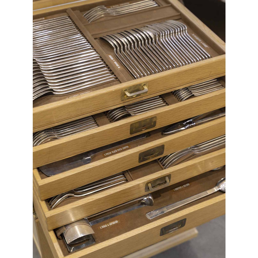 ORFEVRE SAVARY & FILS MENAGERE 191 PIECES ARGENT MASSIF EPOQUE 1930 14