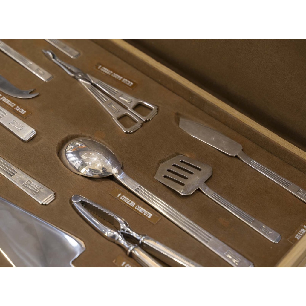 ORFEVRE SAVARY & FILS MENAGERE 191 PIECES ARGENT MASSIF EPOQUE 1930 19