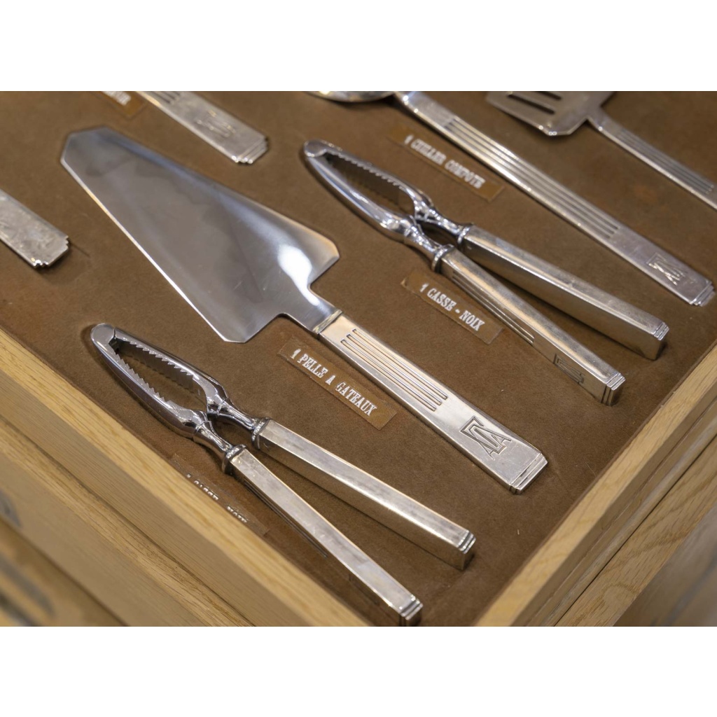 ORFEVRE SAVARY & FILS MENAGERE 191 PIECES ARGENT MASSIF EPOQUE 1930 18