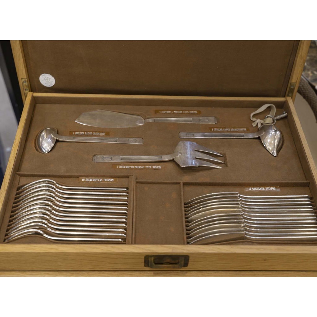 ORFEVRE SAVARY & FILS MENAGERE 191 PIECES ARGENT MASSIF EPOQUE 1930 16