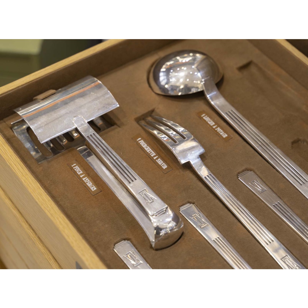 ORFEVRE SAVARY & FILS MENAGERE 191 PIECES ARGENT MASSIF EPOQUE 1930 28