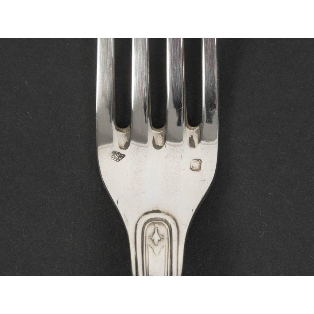 JEAN TETARD – C. CHRISTOFLE MENAGERE 144 PIECES « AUBUSSON » ARGENT MASSIF Epoque 1930 19