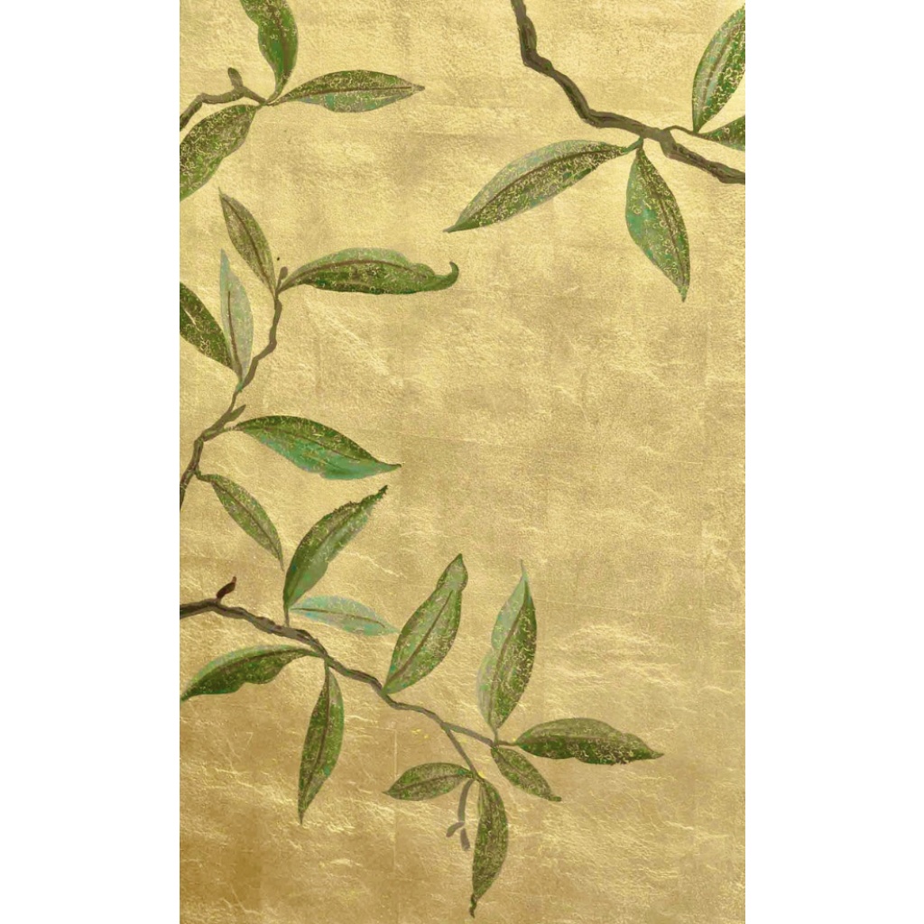 Série de 4 panneaux décoratifs « Singes suspendus aux arbres » signés 5 Série de 4 panneaux décoratifs « Singes suspendus aux arbres » signés 5