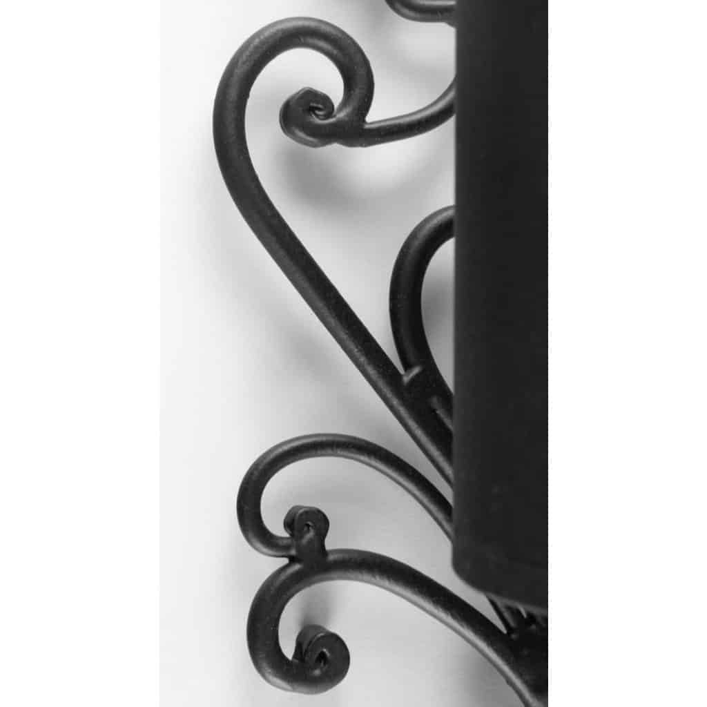 1960 Paire d&rsquo;appliques murales en fer forgé Maison Honoré 5