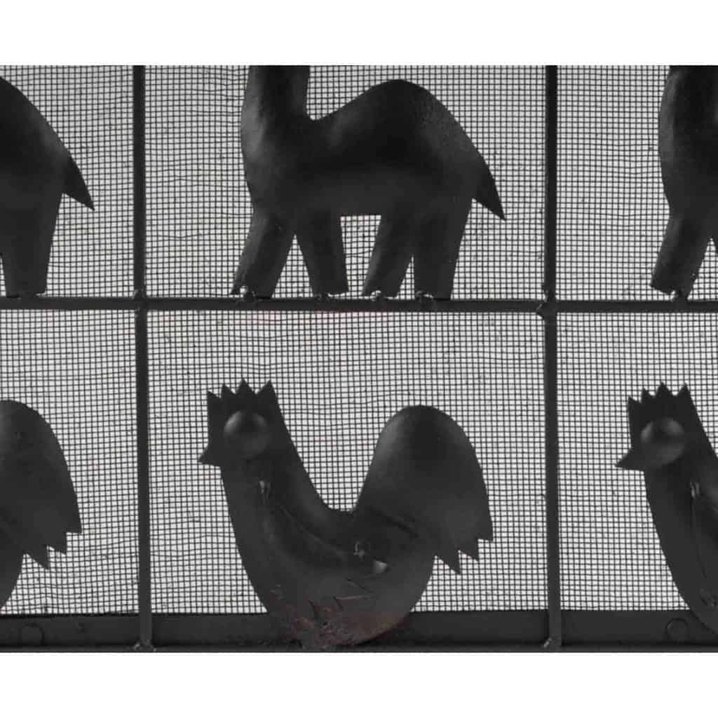 1950 Ateliers Marolles Pare-feu en fer forgé 7 1950 Ateliers Marolles Pare-feu en fer forgé 7