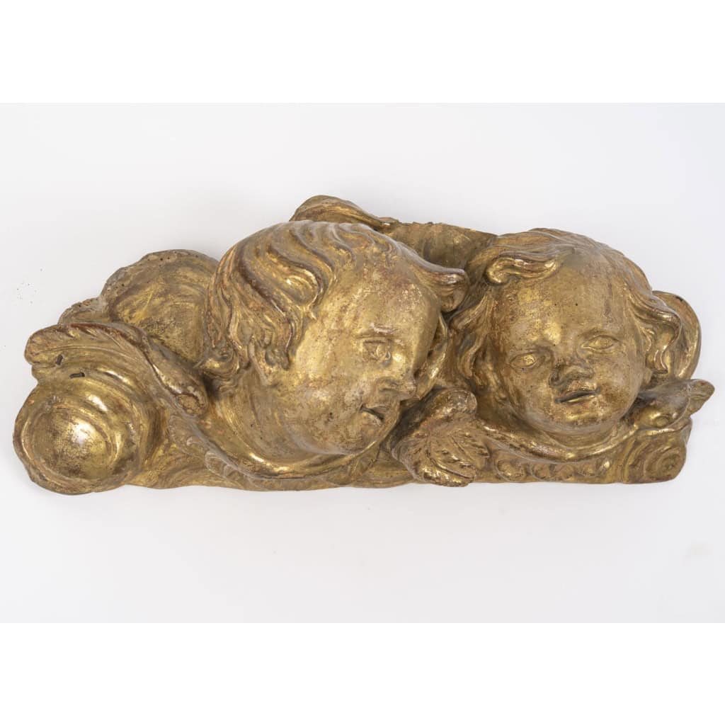Paires d&rsquo;anges en bois sculpté et doré à la feuille d’or – D&rsquo;époque 17ème 7