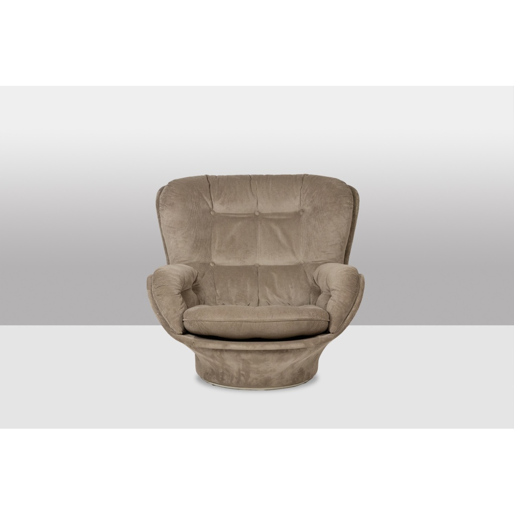 Michel Cadestin pour Airborne. Bergère « Karaté » en velours. Vers 1970 4