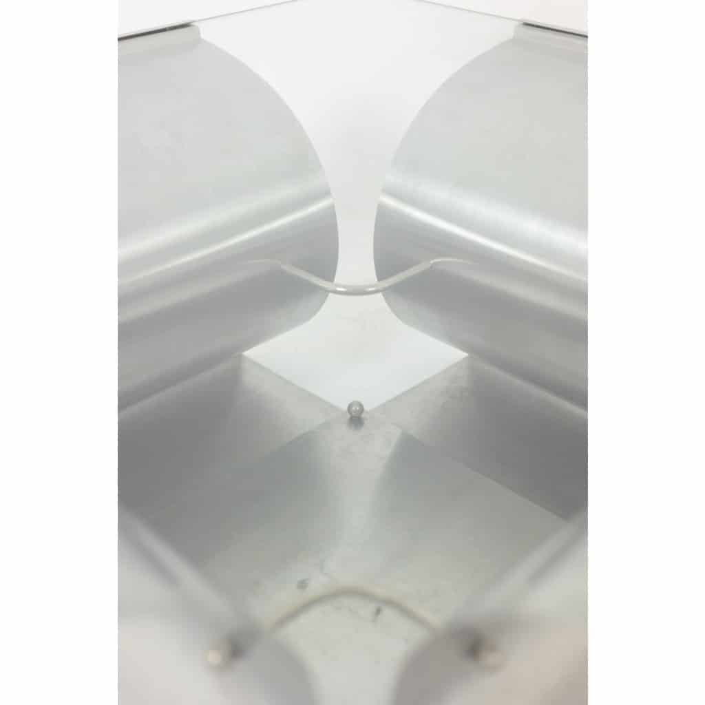 François Monnet, pour Kappa . Table basse acier brossé et verre. 1970 4