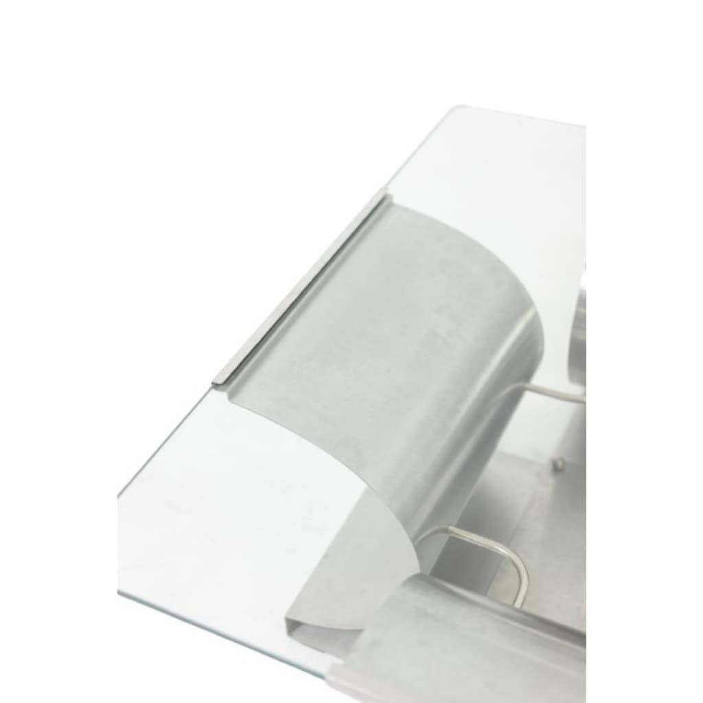 François Monnet, pour Kappa . Table basse acier brossé et verre. 1970 7