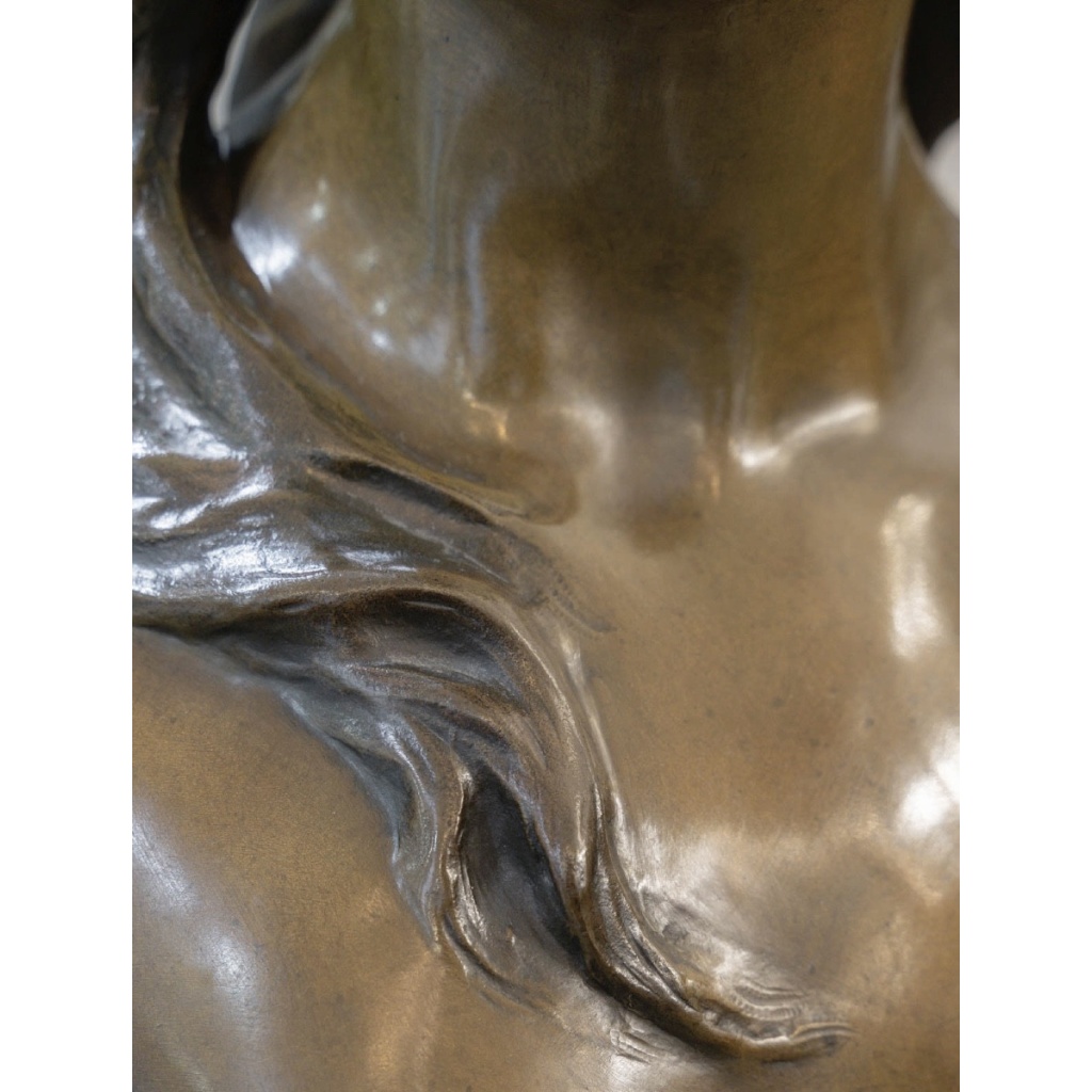 Sculpture – Poésie , Henri Godet (1863-1937) – Bronze 8