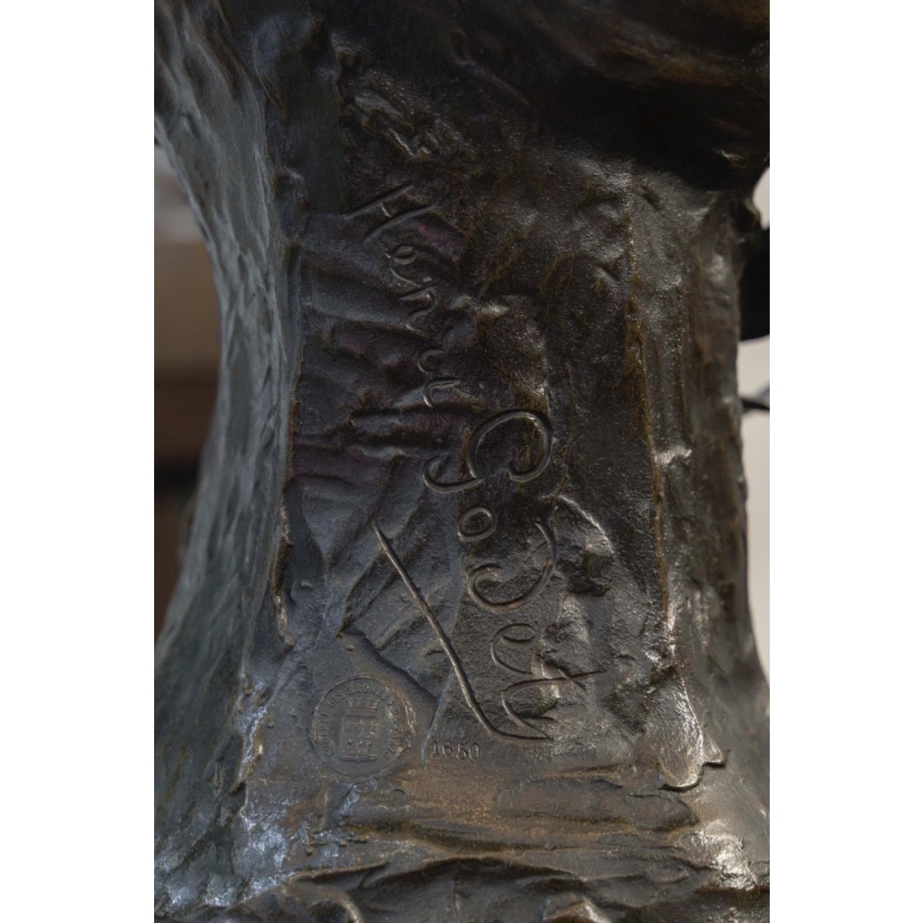 Sculpture – Poésie , Henri Godet (1863-1937) – Bronze 10