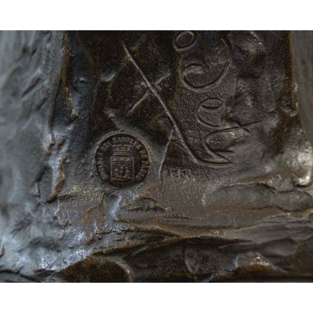 Sculpture – Poésie , Henri Godet (1863-1937) – Bronze 11