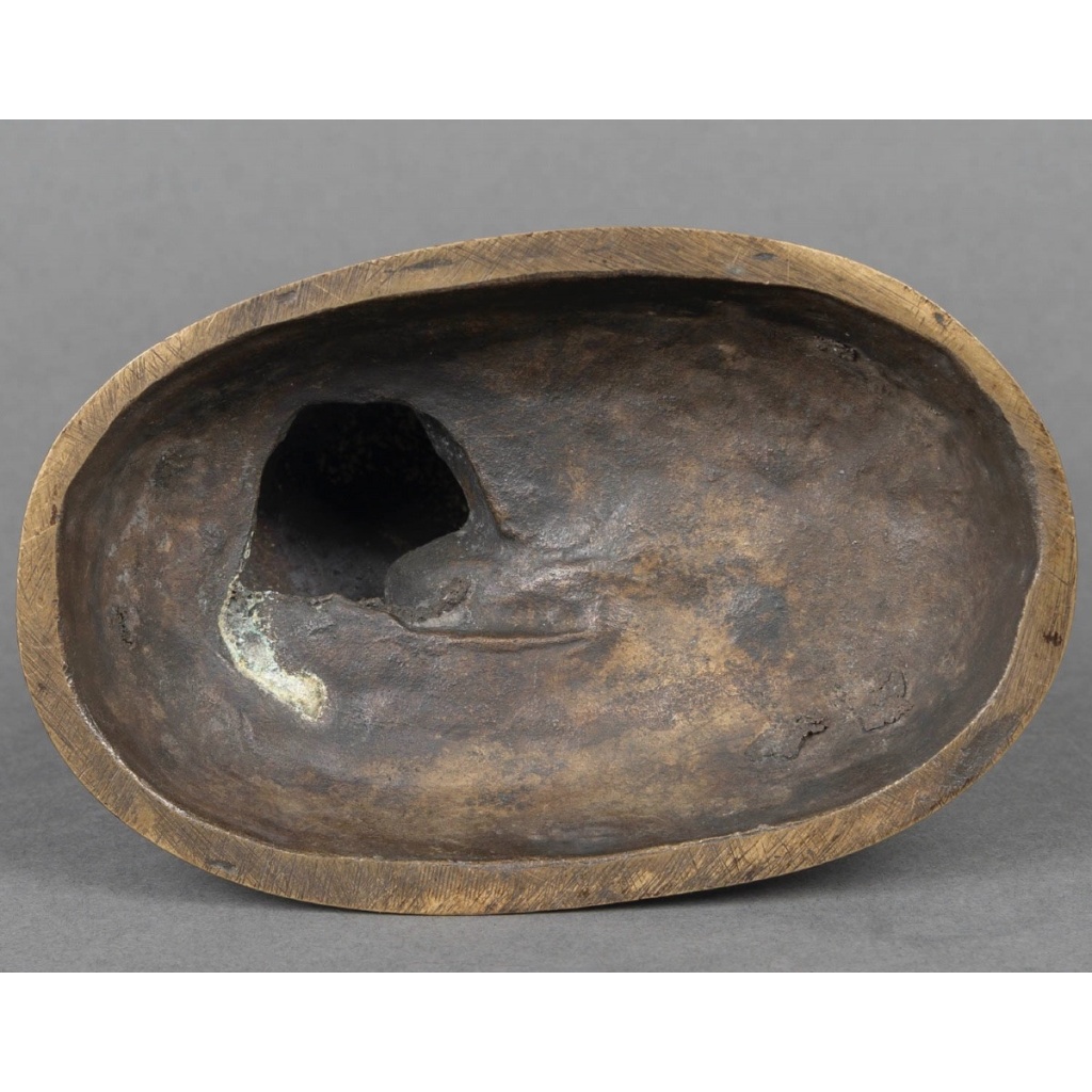 Sculpture – Basset Assis (Ravageot) , Emmanuel Frémiet (1824 -1910) – Bronze 14