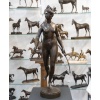 Sculpture – Diane Chasseresse , Jean – Antoine Houdon (1741-1828) – Bronze 11