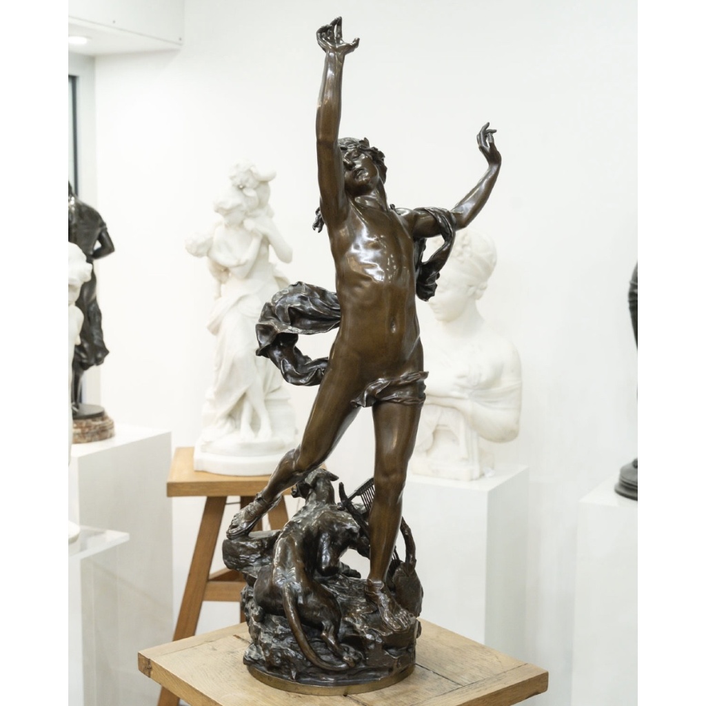 Sculpture – Orphée Aux Enfers , Charles Raoul Verlet (1857-1923) , F.Barbedienne – Bronze 4 Sculpture – Orphée Aux Enfers , Charles Raoul Verlet (1857-1923) , F.Barbedienne – Bronze 4