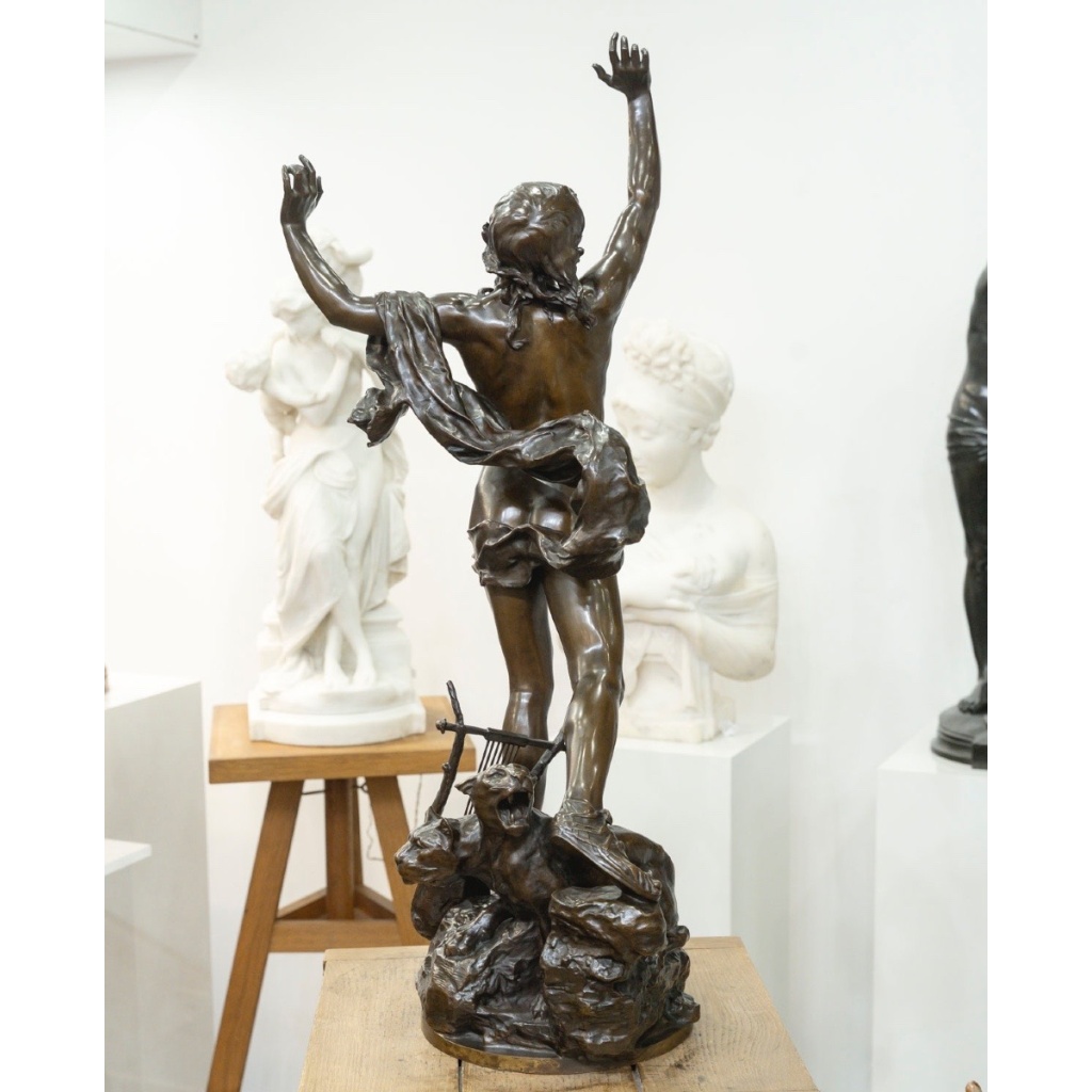 Sculpture – Orphée Aux Enfers , Charles Raoul Verlet (1857-1923) , F.Barbedienne – Bronze 7 Sculpture – Orphée Aux Enfers , Charles Raoul Verlet (1857-1923) , F.Barbedienne – Bronze 7