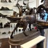 Sculpture – Chien Setter Au Gibier , Jules Moigniez (1835-1894) – Bronze 19
