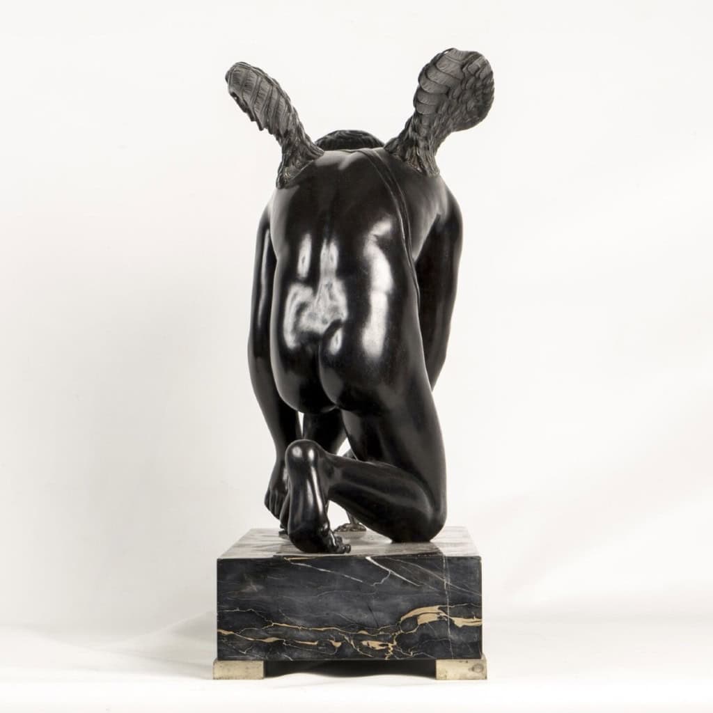 Sculpture – L&rsquo; Amour Saisissant Un Papillon , Antoine Denis Chaudet (1763-1810) – Bronze 5