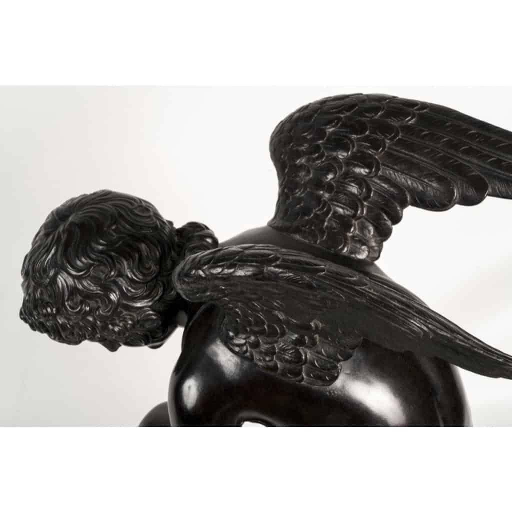 Sculpture – L&rsquo; Amour Saisissant Un Papillon , Antoine Denis Chaudet (1763-1810) – Bronze 8