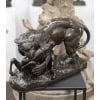 Sculpture – Tigre Surprenant Une Antilope , Antoine – Louis Barye , F.Barbedienne – Bronze 16