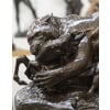 Sculpture – Tigre Surprenant Une Antilope , Antoine – Louis Barye , F.Barbedienne – Bronze 17