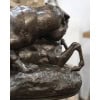 Sculpture – Tigre Surprenant Une Antilope , Antoine – Louis Barye , F.Barbedienne – Bronze 22