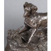 Sculpture – Chien À L&rsquo; Arrêt , Pierre – Jules Mêne (1810-1879) – Bronze 18