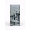 DAUM NANCY Vase section quadrangulaire « Paysage de neige » 10 DAUM NANCY Vase section quadrangulaire « Paysage de neige » 10