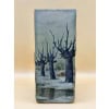 DAUM NANCY Vase section quadrangulaire « Paysage de neige » 16 DAUM NANCY Vase section quadrangulaire « Paysage de neige » 16
