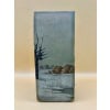 DAUM NANCY Vase section quadrangulaire « Paysage de neige » 13 DAUM NANCY Vase section quadrangulaire « Paysage de neige » 13