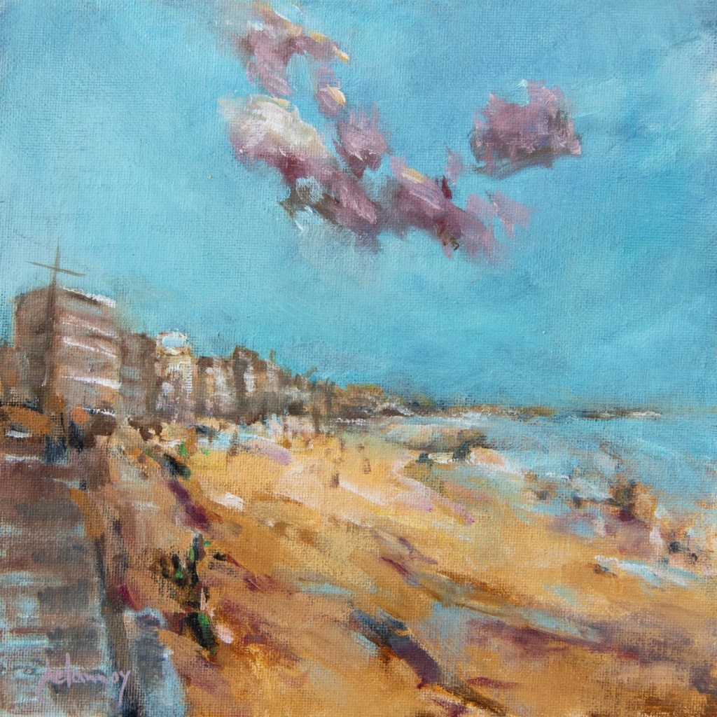 Tableau à l&rsquo;huile intitulé « Bonjour Monsieur Marquet » de l&rsquo;artiste peintre Isabelle Delannoy 3