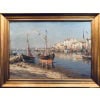 MALFROY Henry Tableau de Marine « vue de Provence » Huile sur toile signée Certificat d&rsquo;authenticité. 12