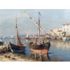MALFROY Henry Tableau de Marine « vue de Provence » Huile sur toile signée Certificat d&rsquo;authenticité. 17