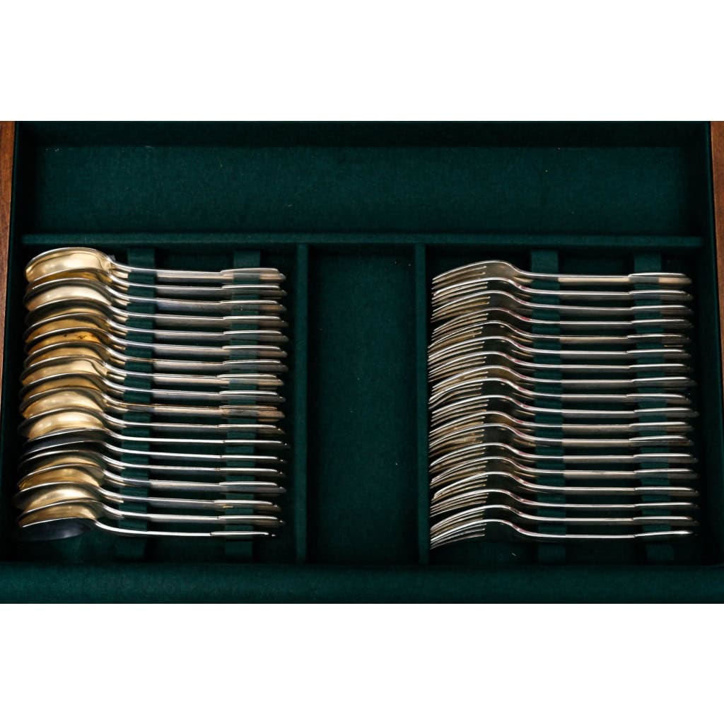 FJERDINGSTAD – Ménagère 78 pièces argent massif Epoque ART DECO 11 FJERDINGSTAD – Ménagère 78 pièces argent massif Epoque ART DECO 11