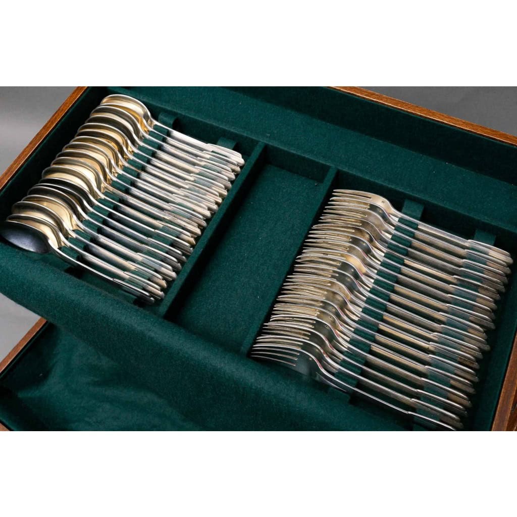 FJERDINGSTAD – Ménagère 78 pièces argent massif Epoque ART DECO 12 FJERDINGSTAD – Ménagère 78 pièces argent massif Epoque ART DECO 12